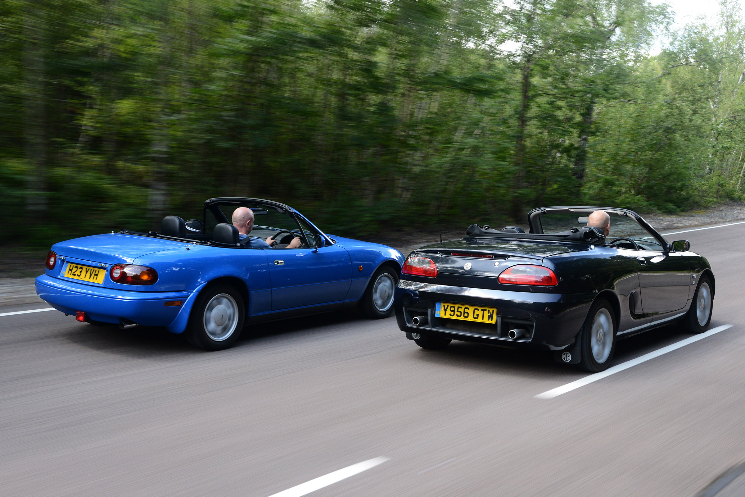 MGF vs Mazda MX-5: modern classic rear head-to-head