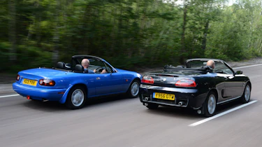 MGF vs Mazda MX-5: modern classic rear head-to-head