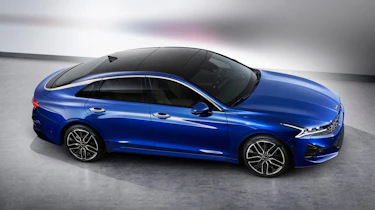 Kia Optima - blue front