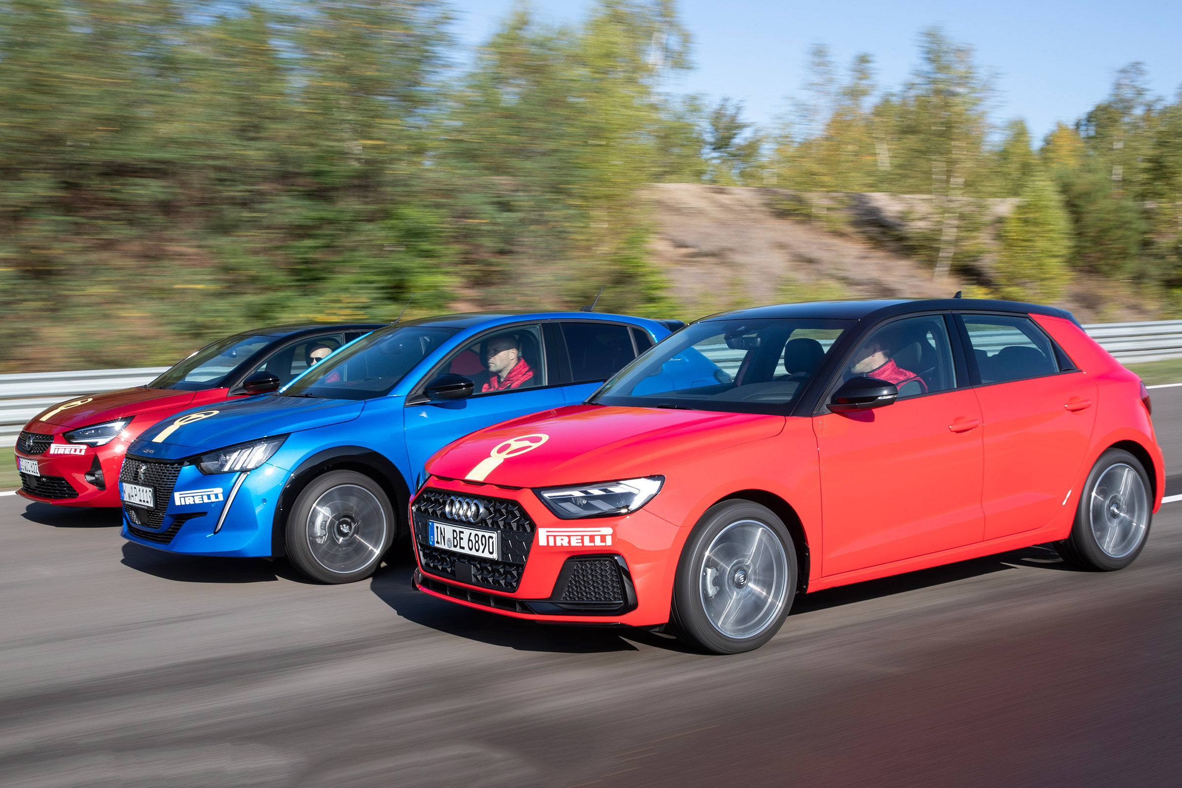 Vauxhall Corsa vs Peugeot 208 vs Audi A1