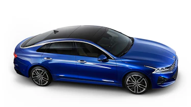 Kia Optima - blue studio front