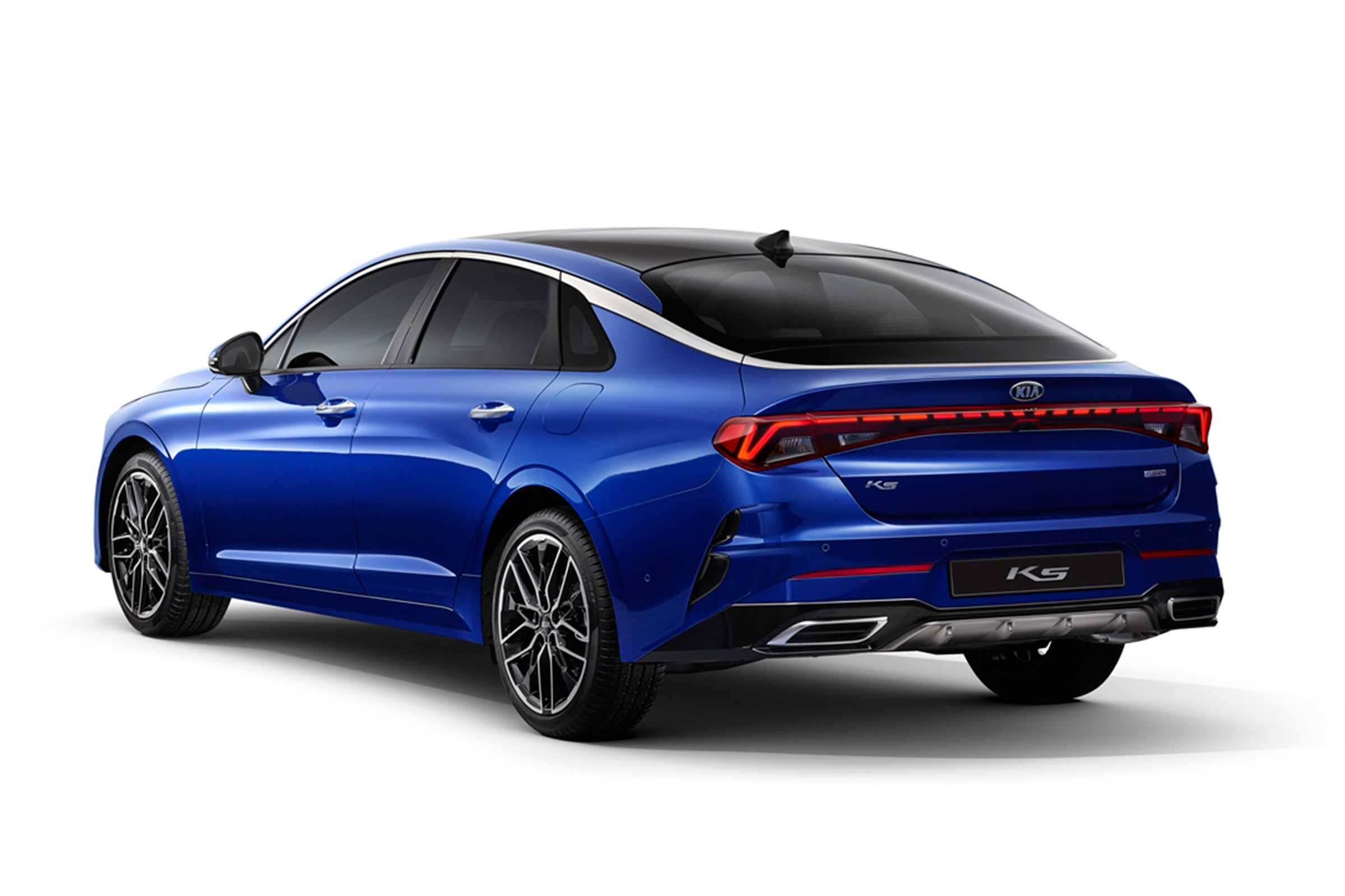 Kia Optima - blue studio rear