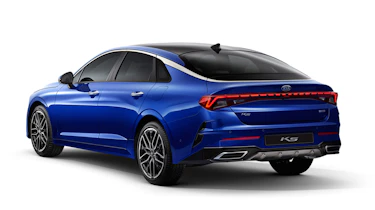 Kia Optima - blue studio rear