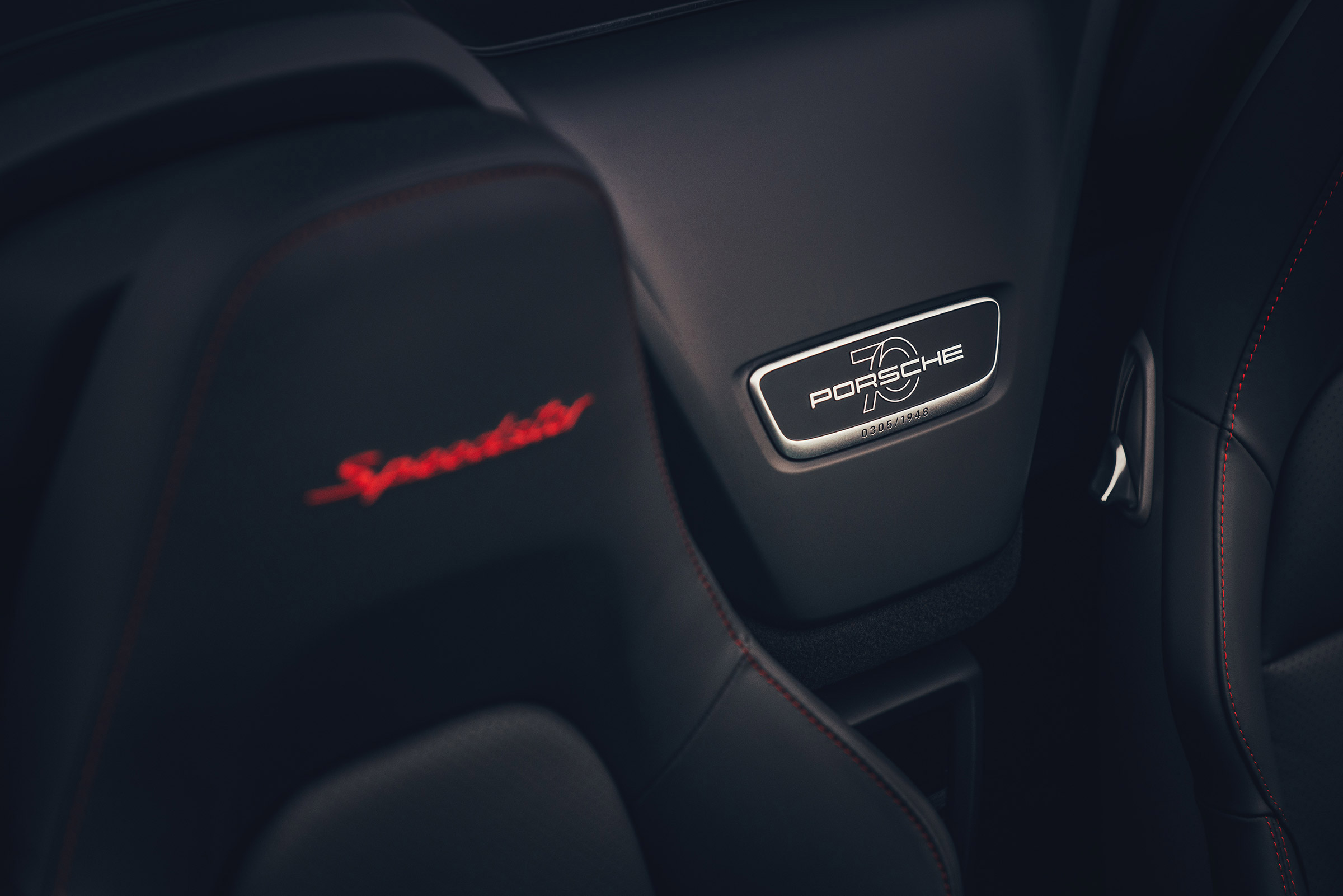 Porsche 911 Speedster - plaque