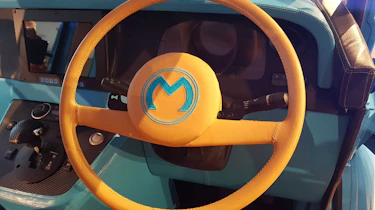 Morris JE - reveal steering wheel