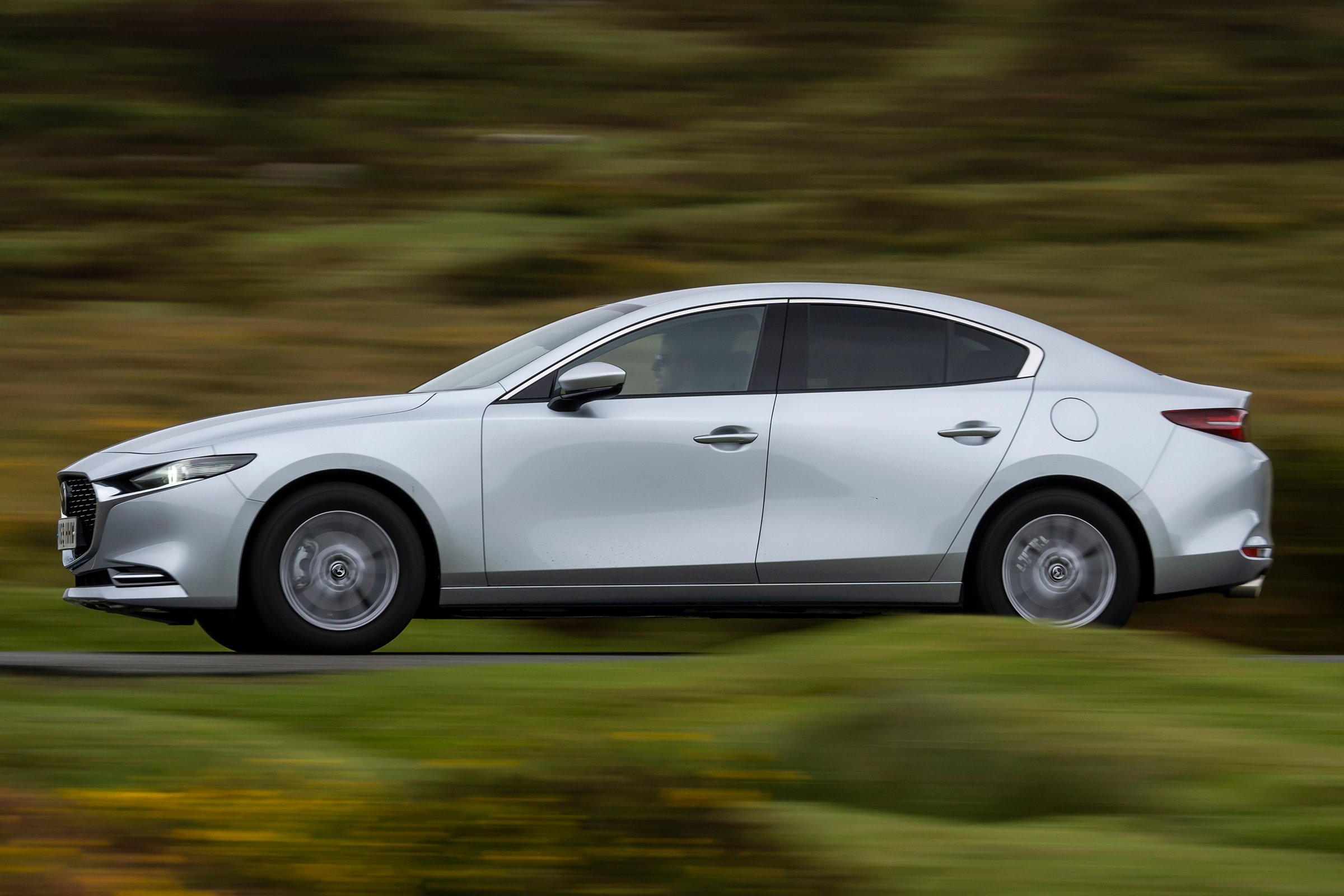 Mazda 3 saloon - side shot