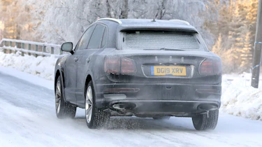 Bentley Bentayga - spies - rear tracking
