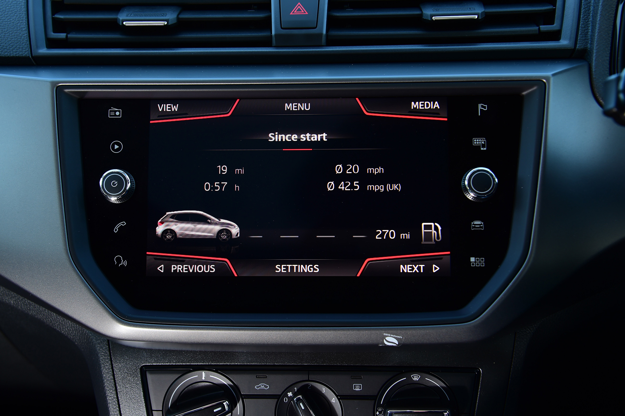 SEAT Ibiza - screen