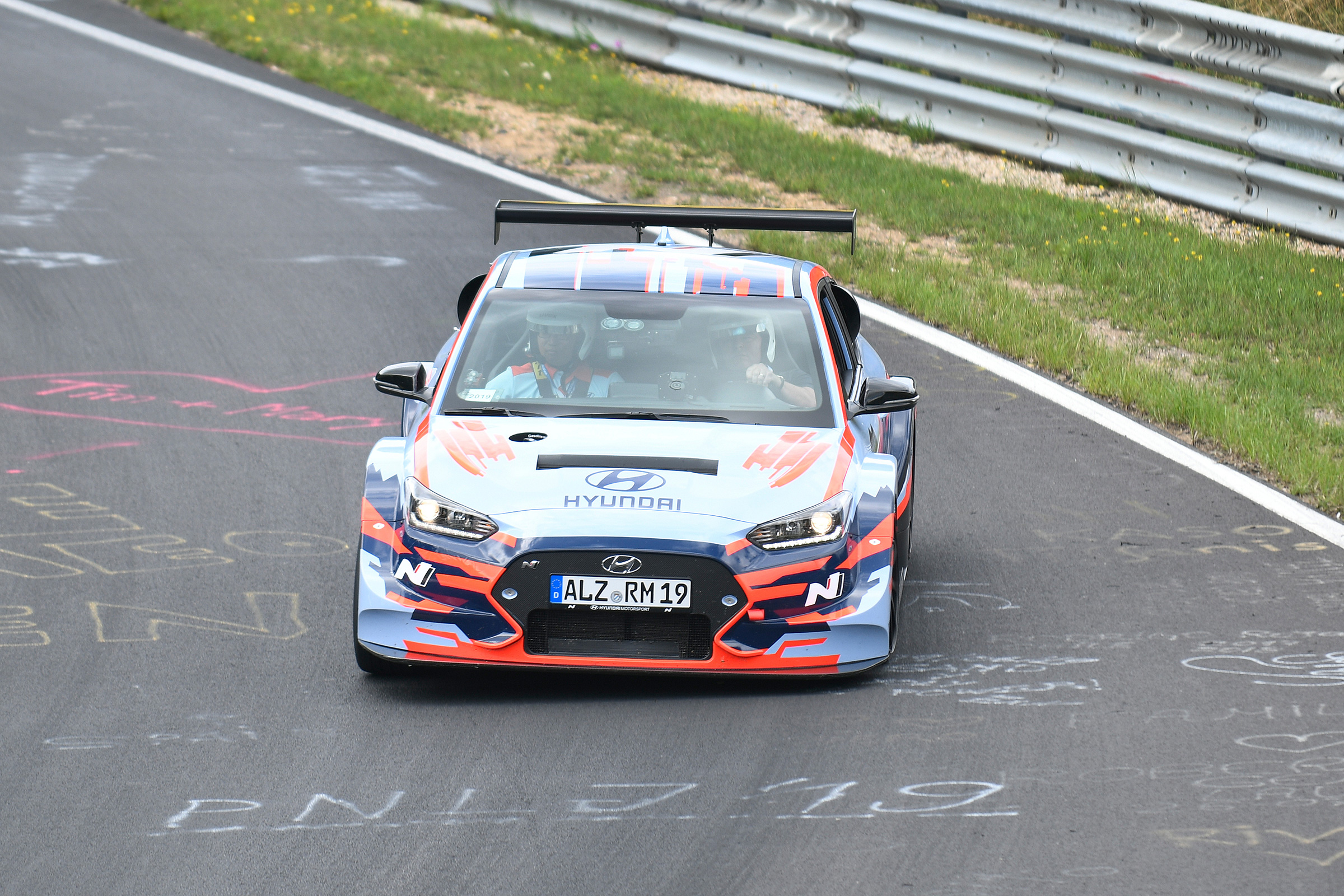 Hyundai RM19 - front cornering nurburgring