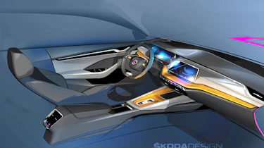 Skoda Octavia - interior sketch