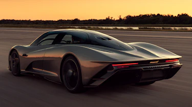 McLaren Speedtail - runway testing - rear tracking
