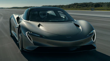 McLaren Speedtail - runway testing - front tracking