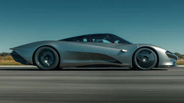 McLaren Speedtail - runway testing - side tracking
