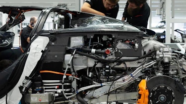 McLaren Speedtail - assembly line - engine