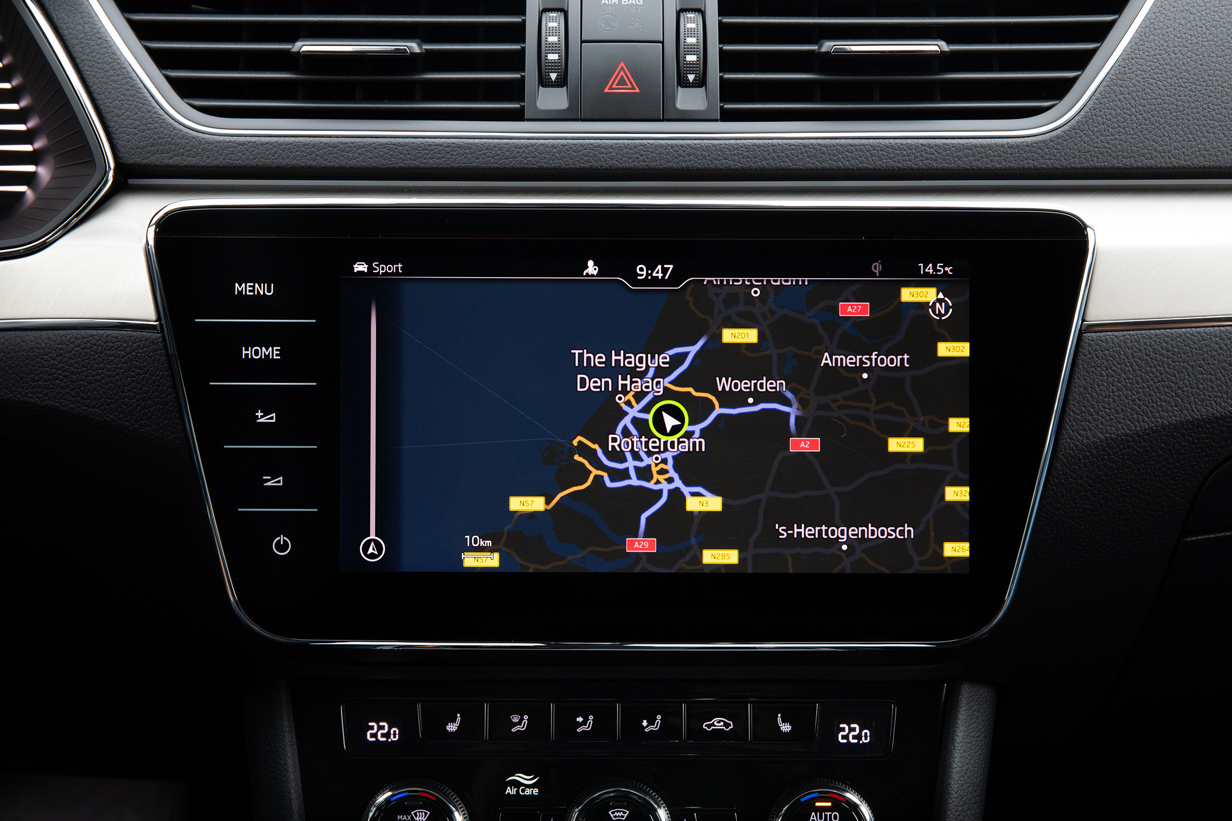 Skoda Superb iV - navigation 