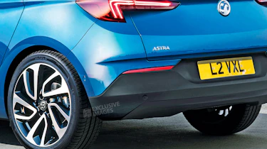 New Vauxhall Astra - rear detail (watermarked)