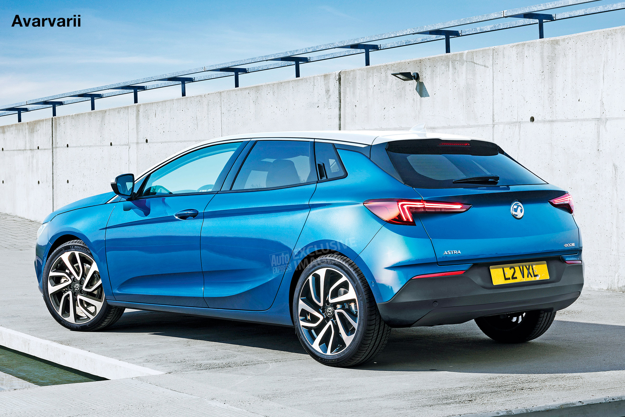 New Vauxhall Astra - rear (watermarked)