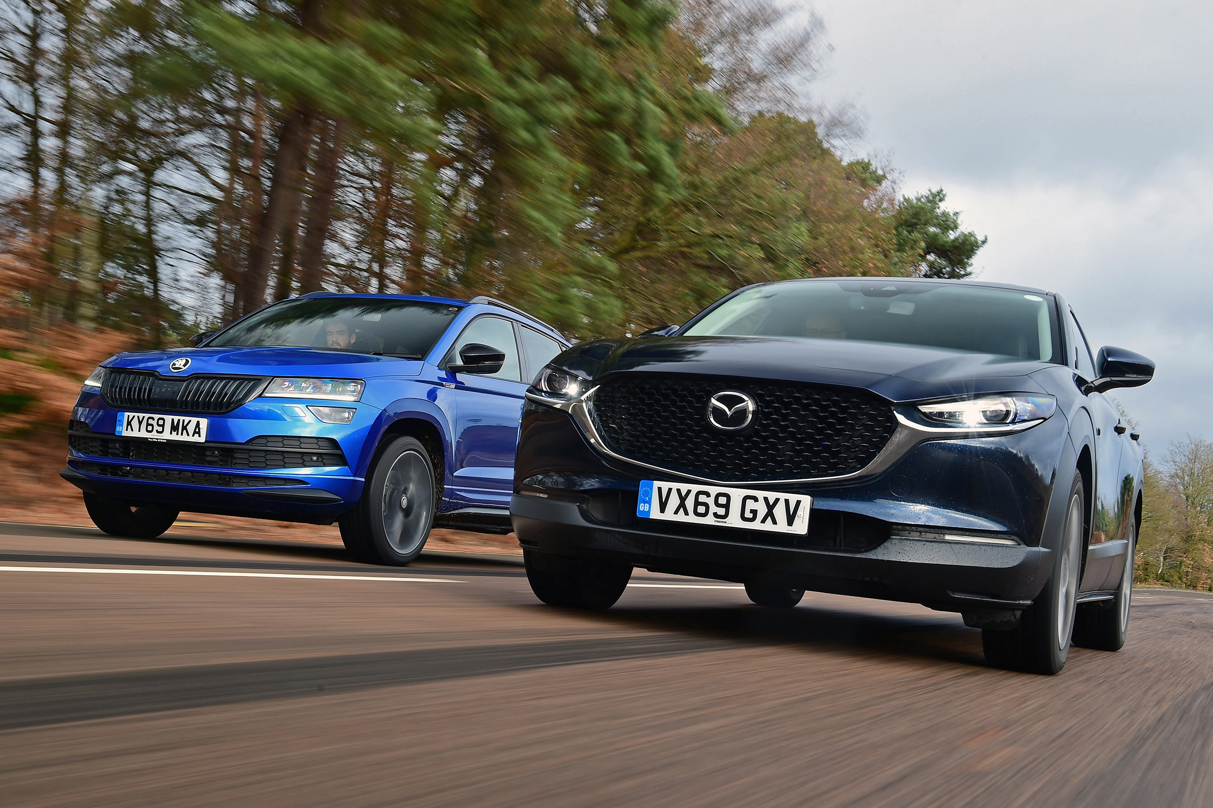 Mazda CX-30 vs Skoda Karoq - head-to-head