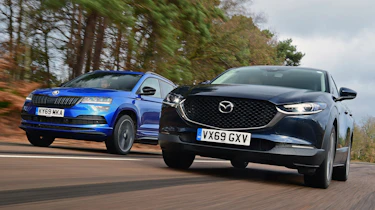 Mazda CX-30 vs Skoda Karoq - head-to-head