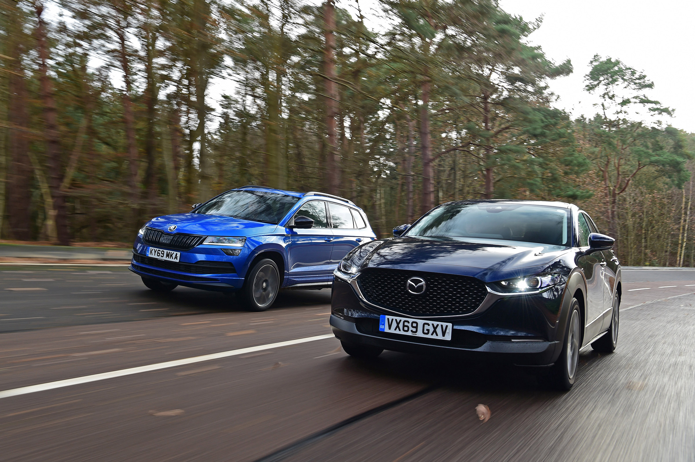 Mazda CX-30 vs Skoda Karoq - header