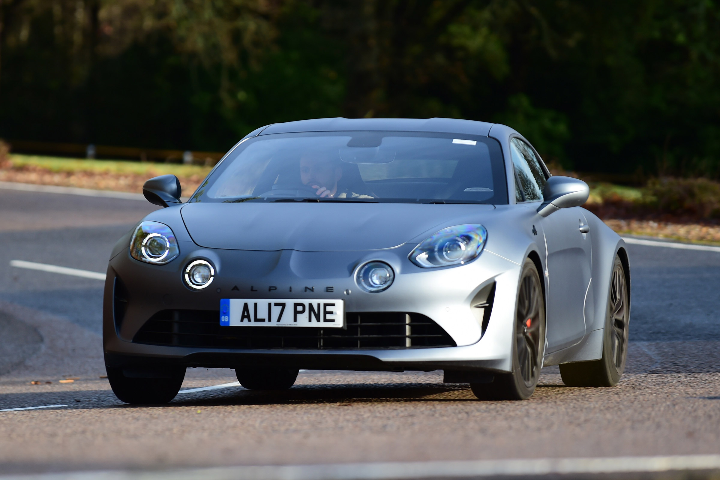 Alpine A110 S - front cornering