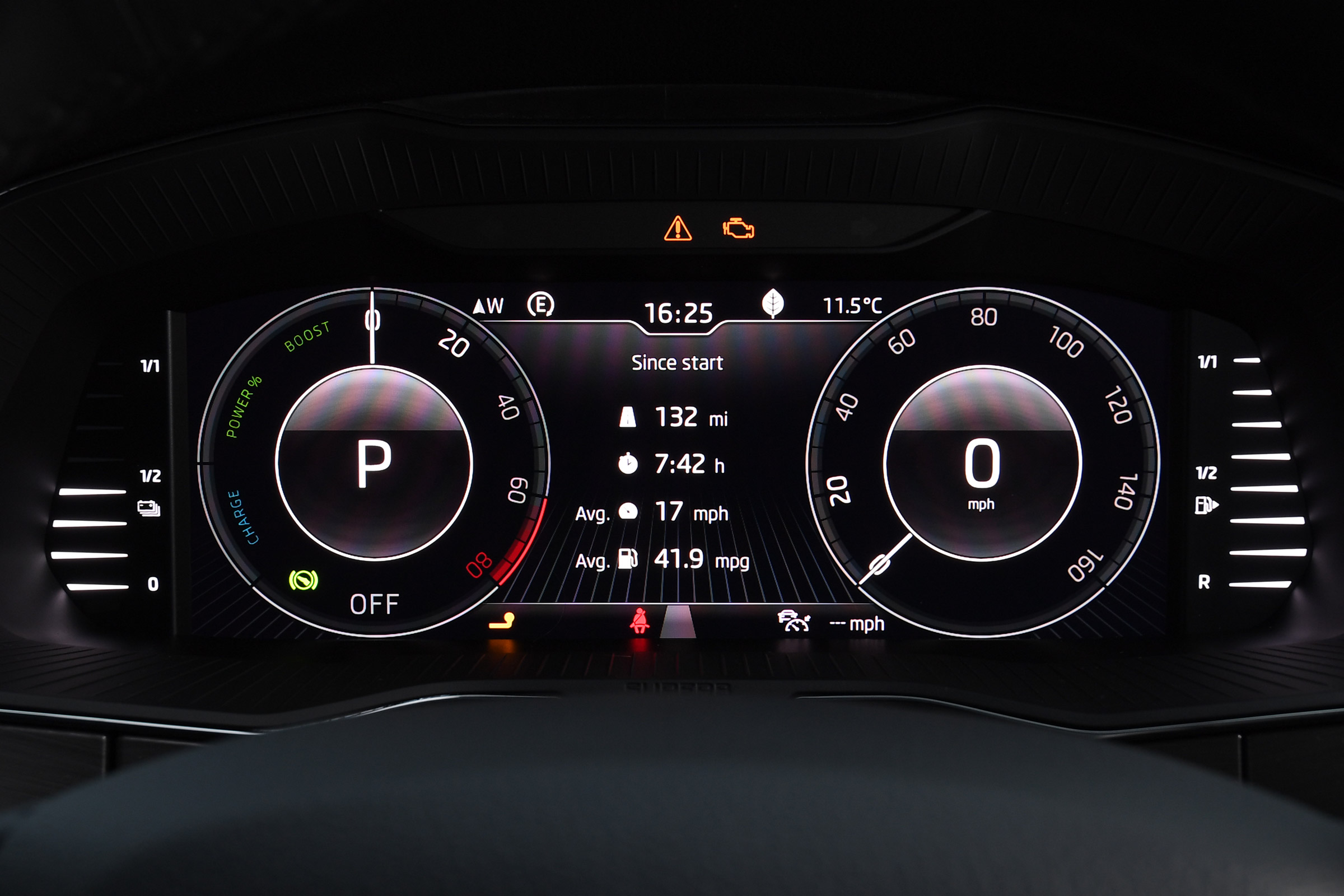 Skoda Superb iV Estate - dials