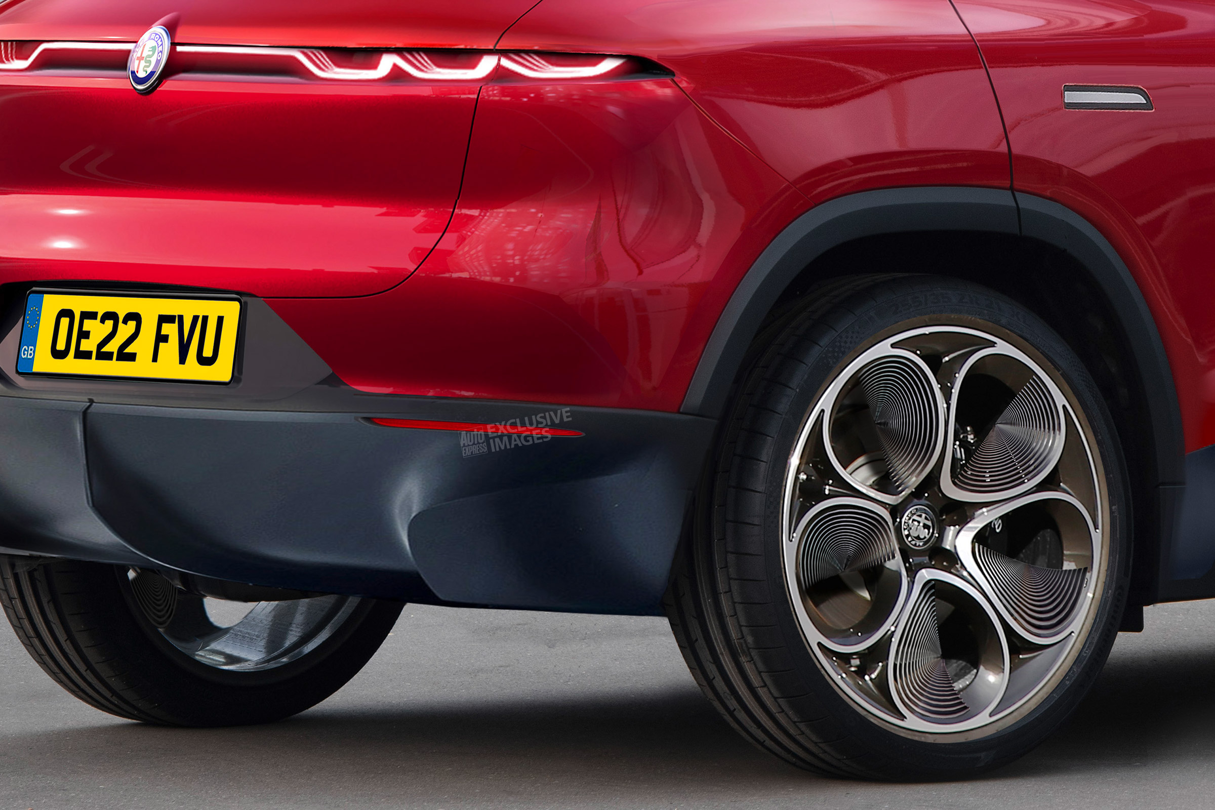 Alfa Romeo baby SUV - rear detail (watermarked)