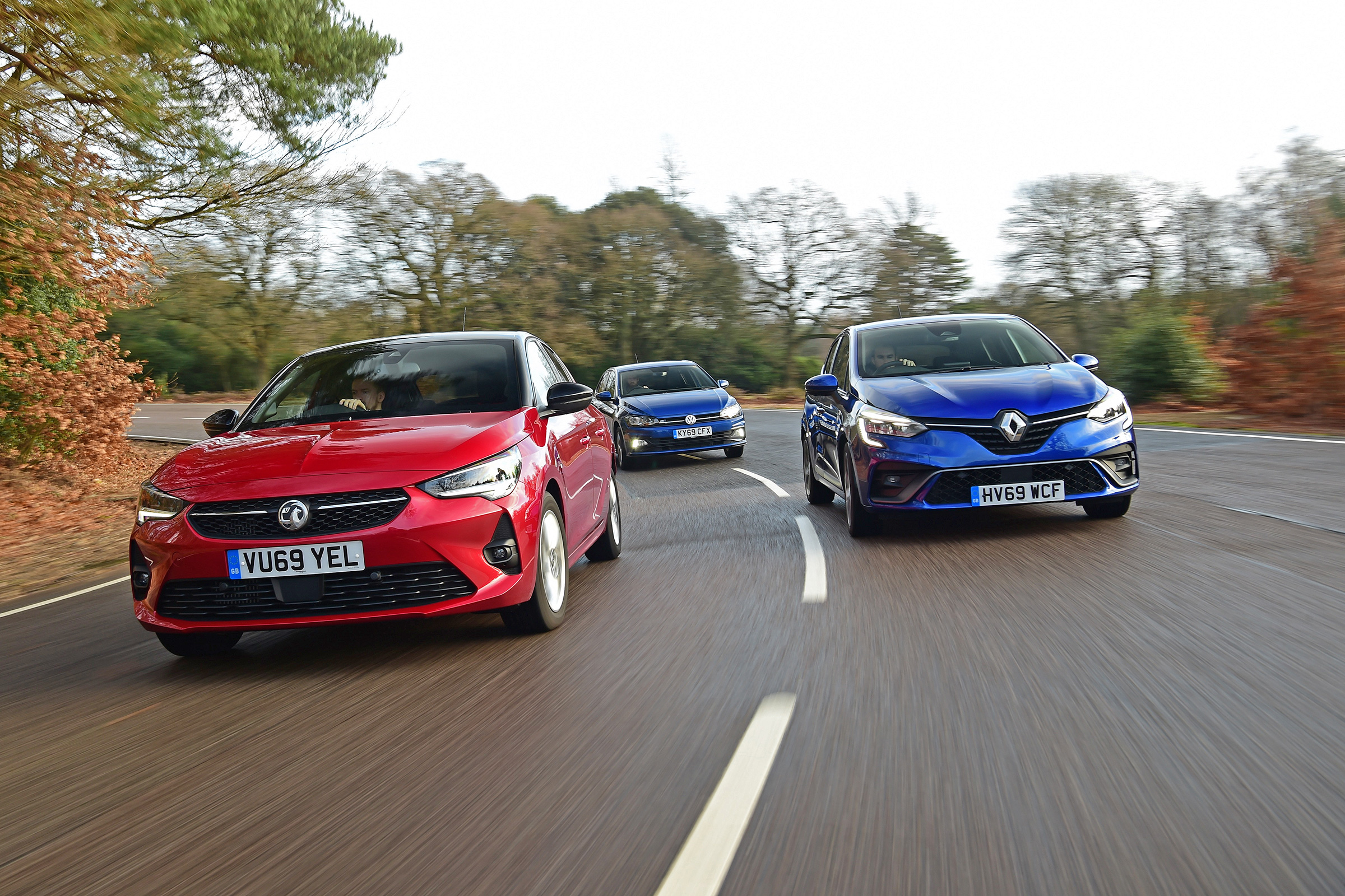 Vauxhall Corsa Renault Clio VW Polo - group