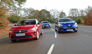 Vauxhall Corsa Renault Clio VW Polo - group