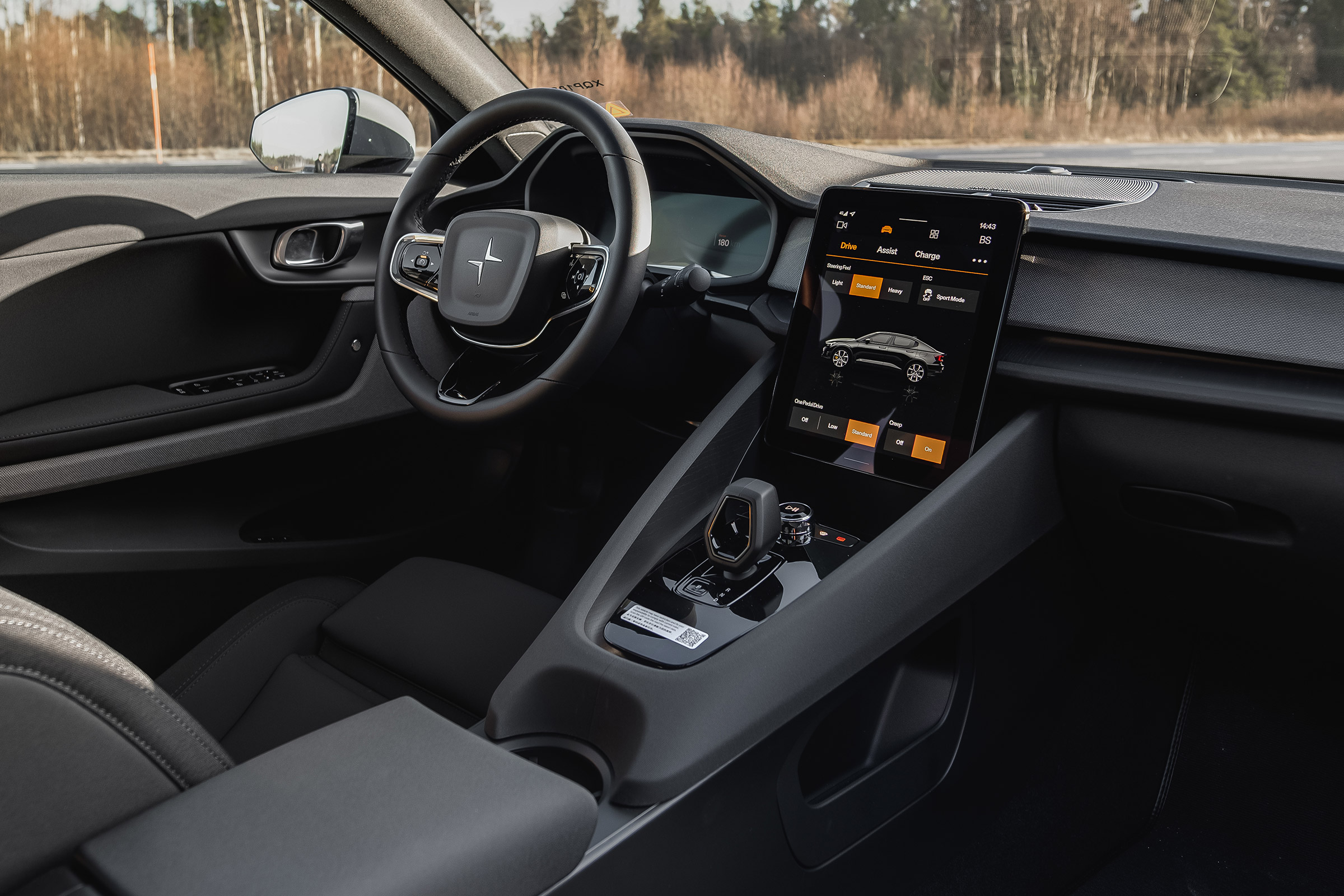 Polestar 2 prototype - dash