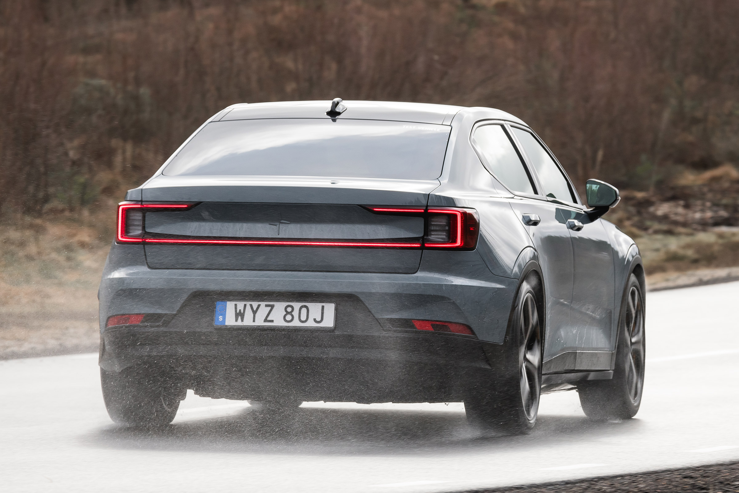 Polestar 2 prototype - rear action