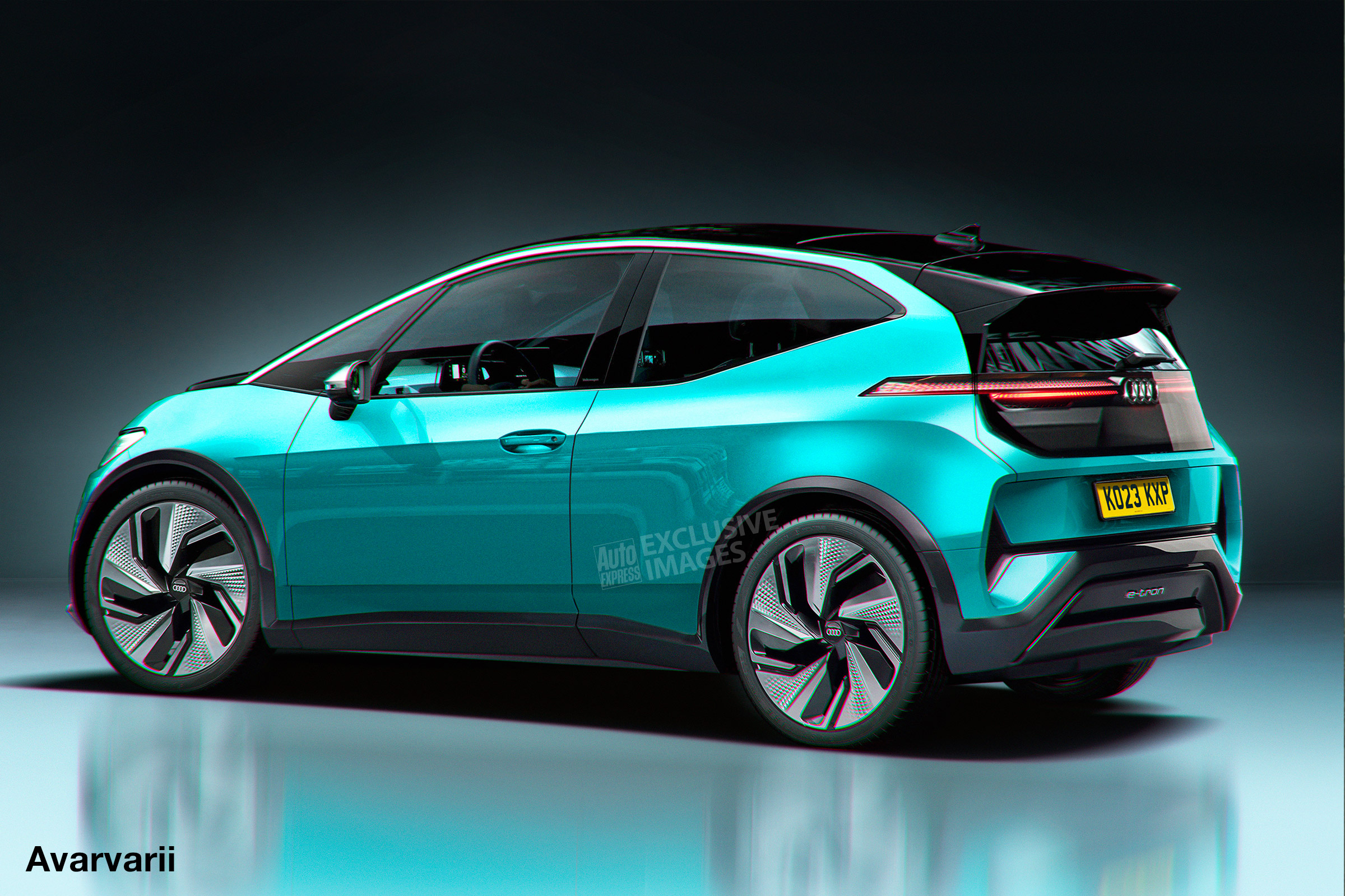 Audi electric supermini - rear (watermarked)