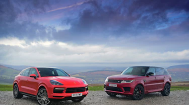 Porsche Cayenne Coupe vs Range Rover HST - twin test