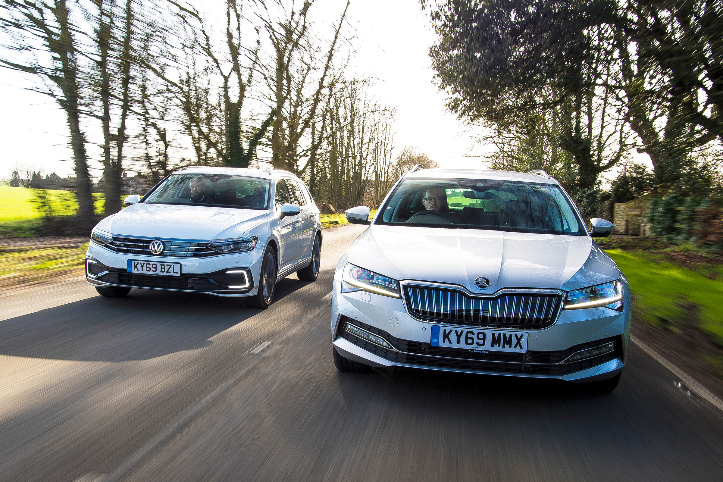 VW Passat vs Skoda Superb hybrid