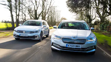VW Passat vs Skoda Superb hybrid
