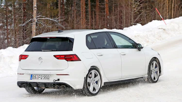 2020 Volkswagen Golf R - minimal disguise - rear 3/4 tracking