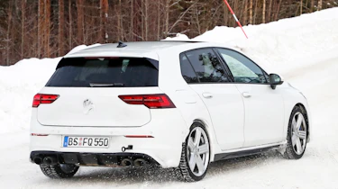 2020 Volkswagen Golf R - minimal disguise - rear 3/4 tracking