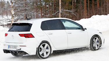 2020 Volkswagen Golf R - minimal disguise - rear tracking