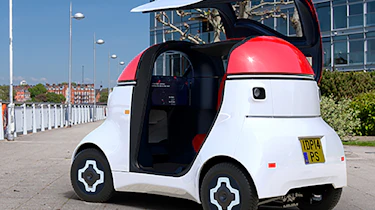 Gordon Murray Design Motive Pod - rear 3/4 door open