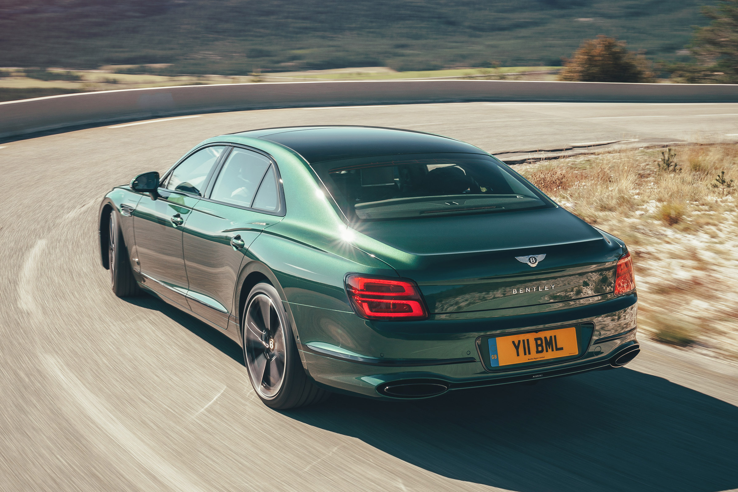 Bentley Flying Spur Verdant - Rear Cornering