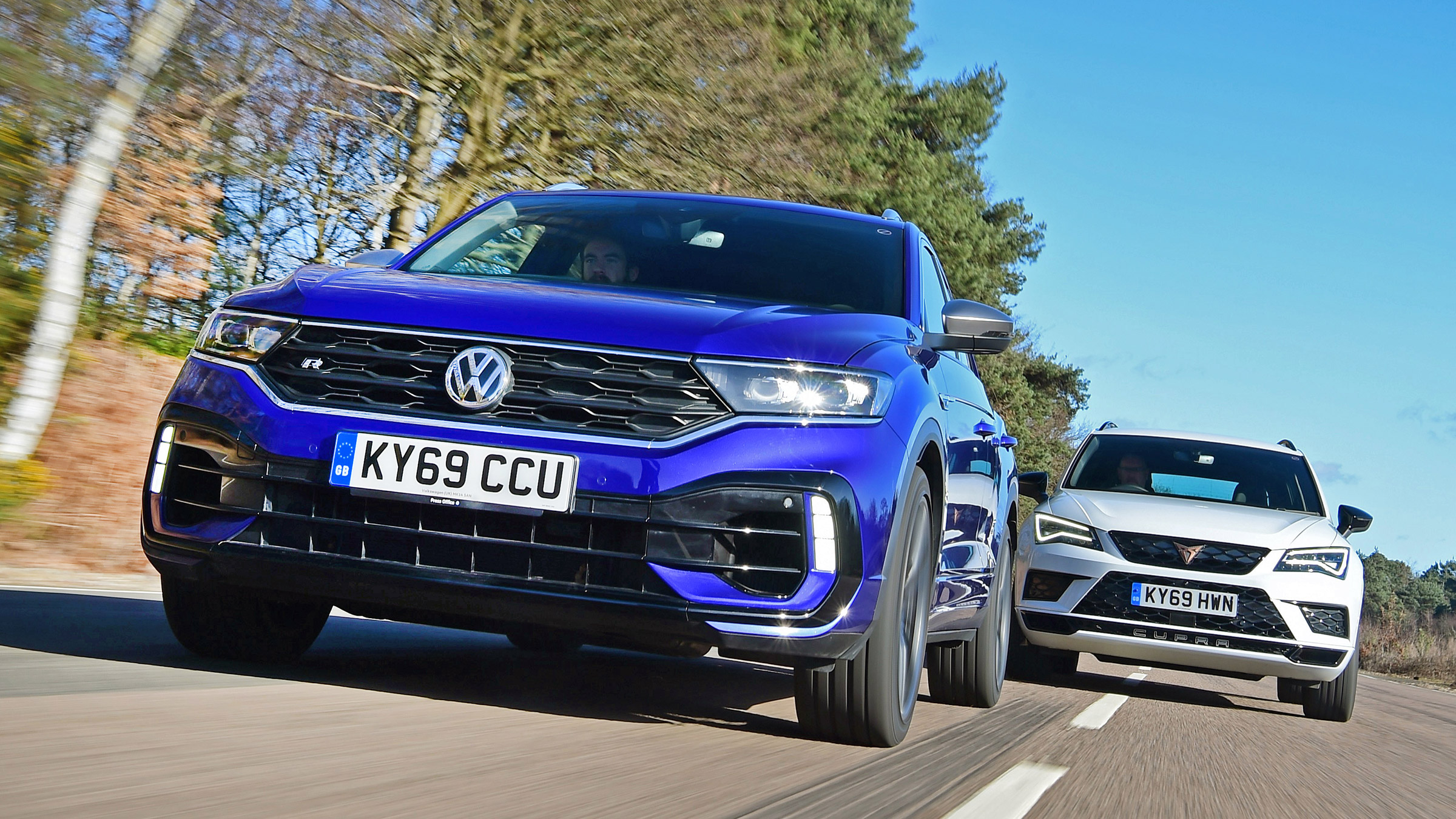Volkswagen T-Roc R vs Cupra Ateca - front