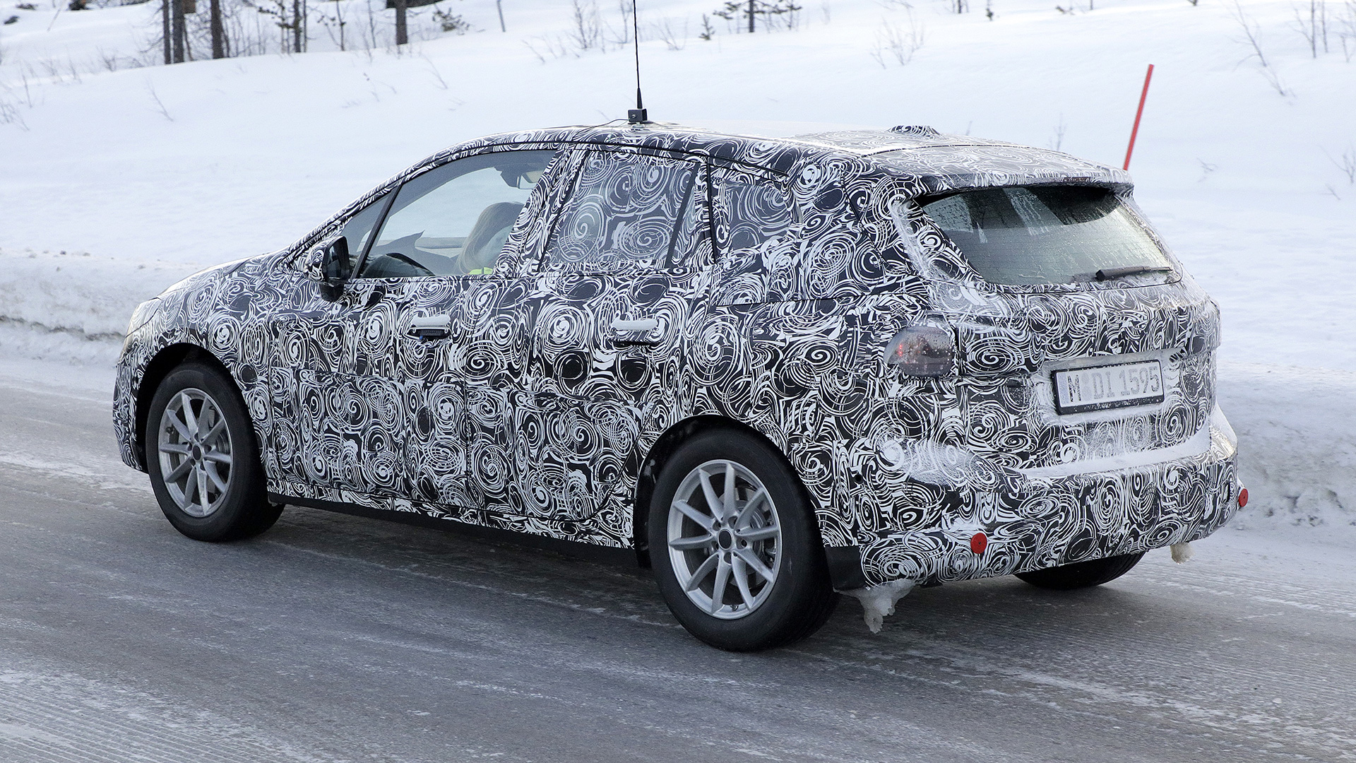 BMW 2 Series Tourer spy - side