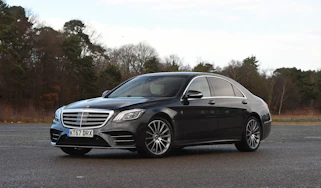 black mercedes s class