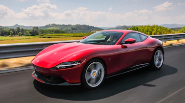 Ferrari Roma - front tracking view