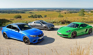 BMW M2 CS vs Porsche 718 Cayman GTS vs Alpine A110 S