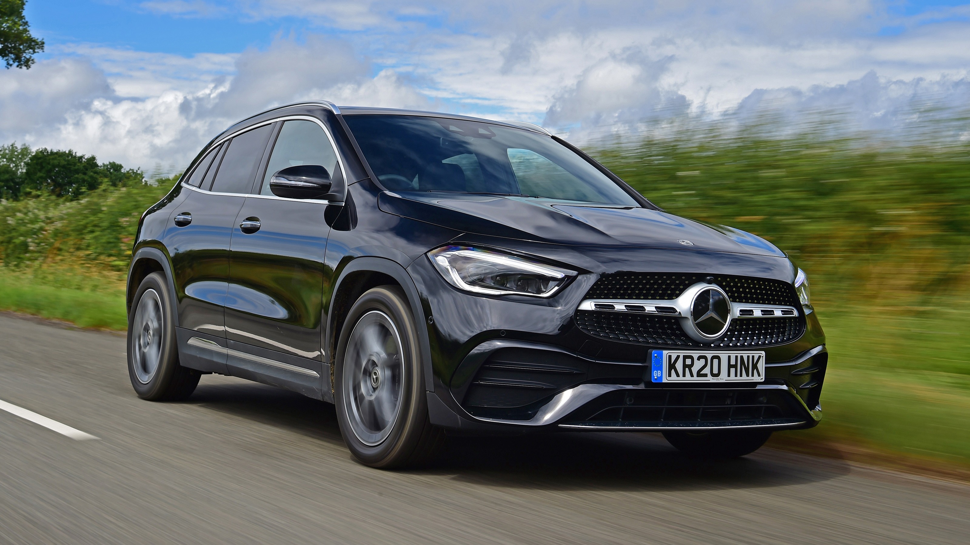 Mercedes GLA driving