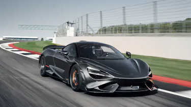 McLaren 765LT cornering on track