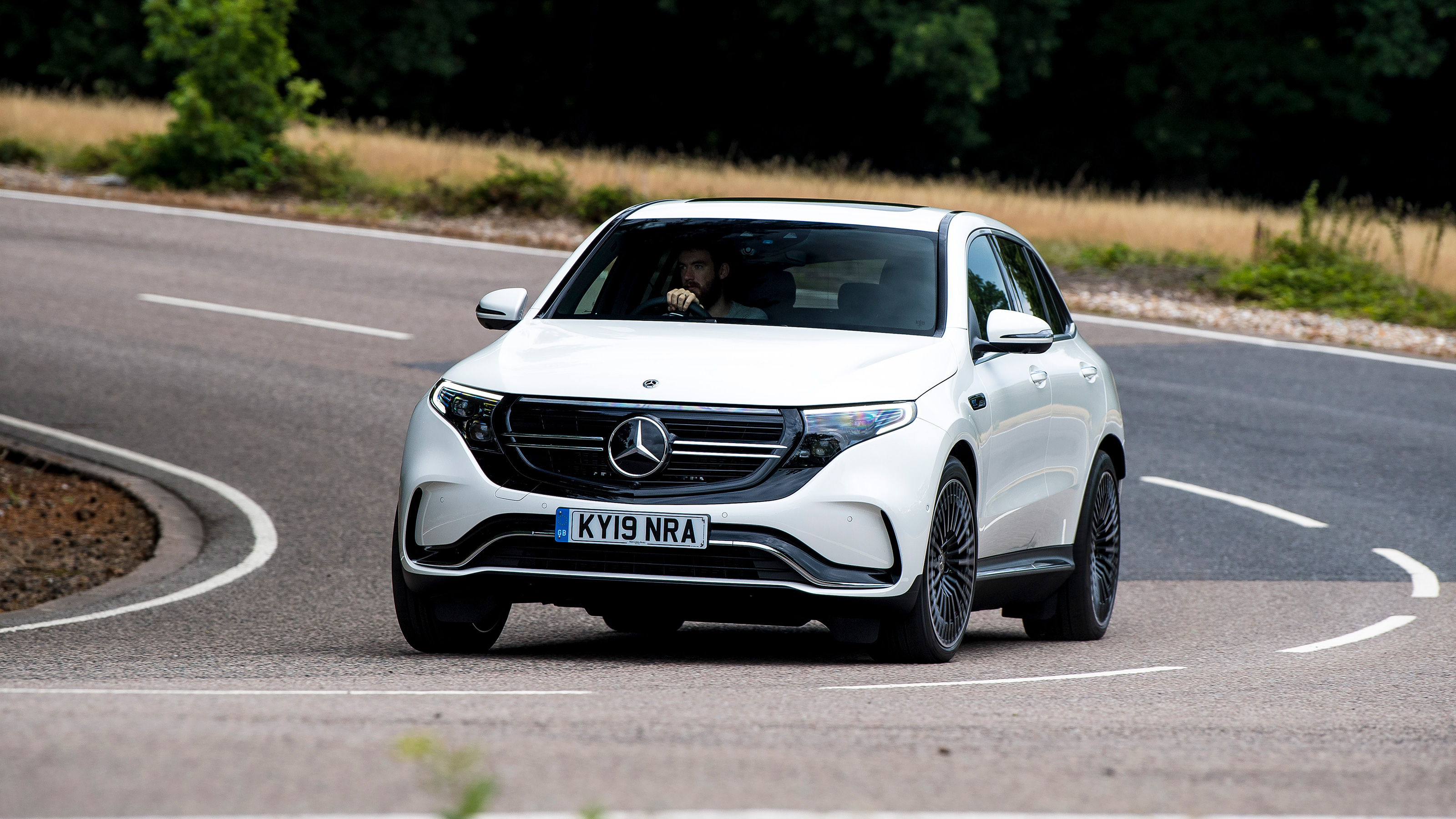 Mercedes EQC - front cornering 