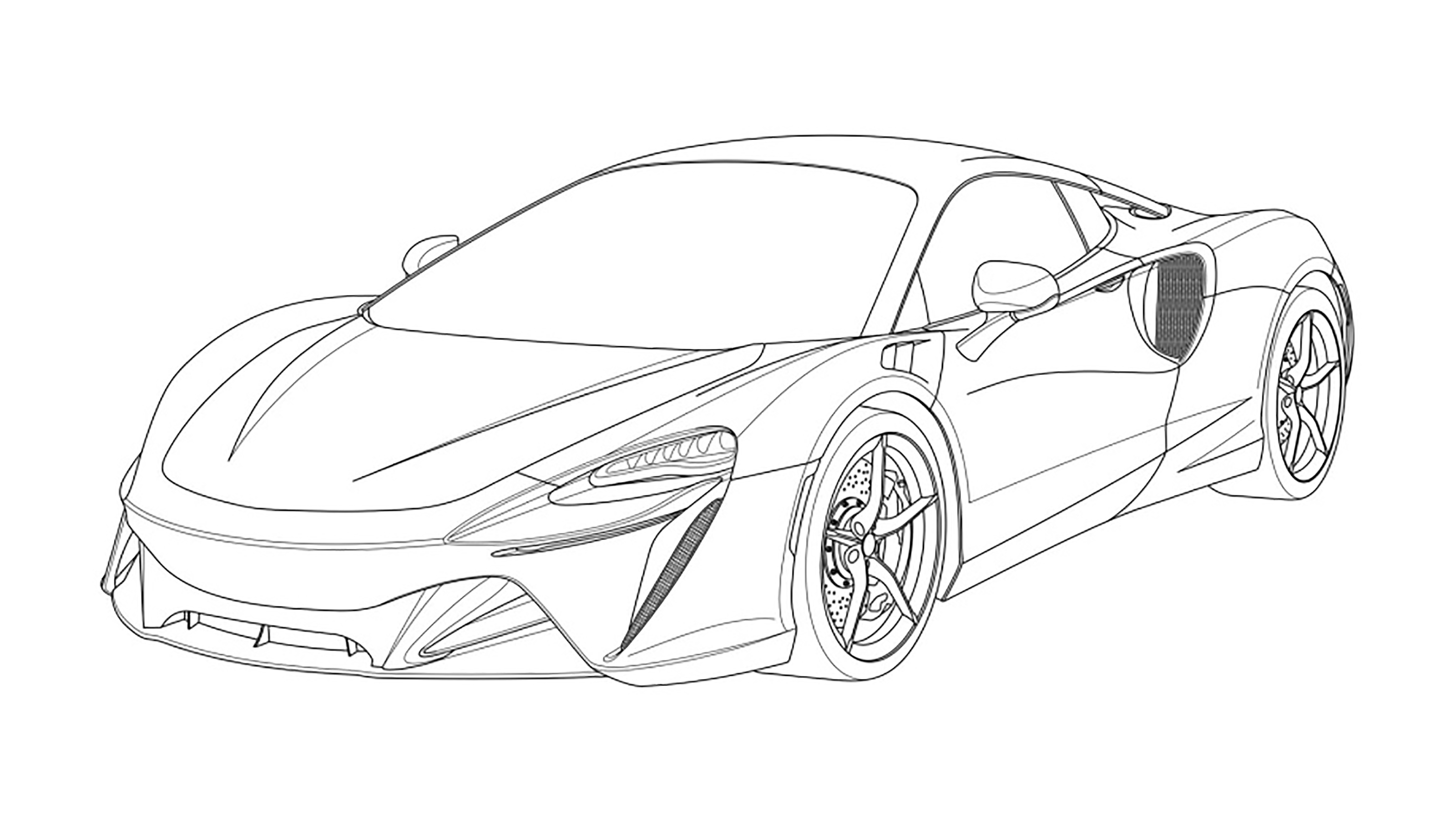 McLaren Artura - front sketch