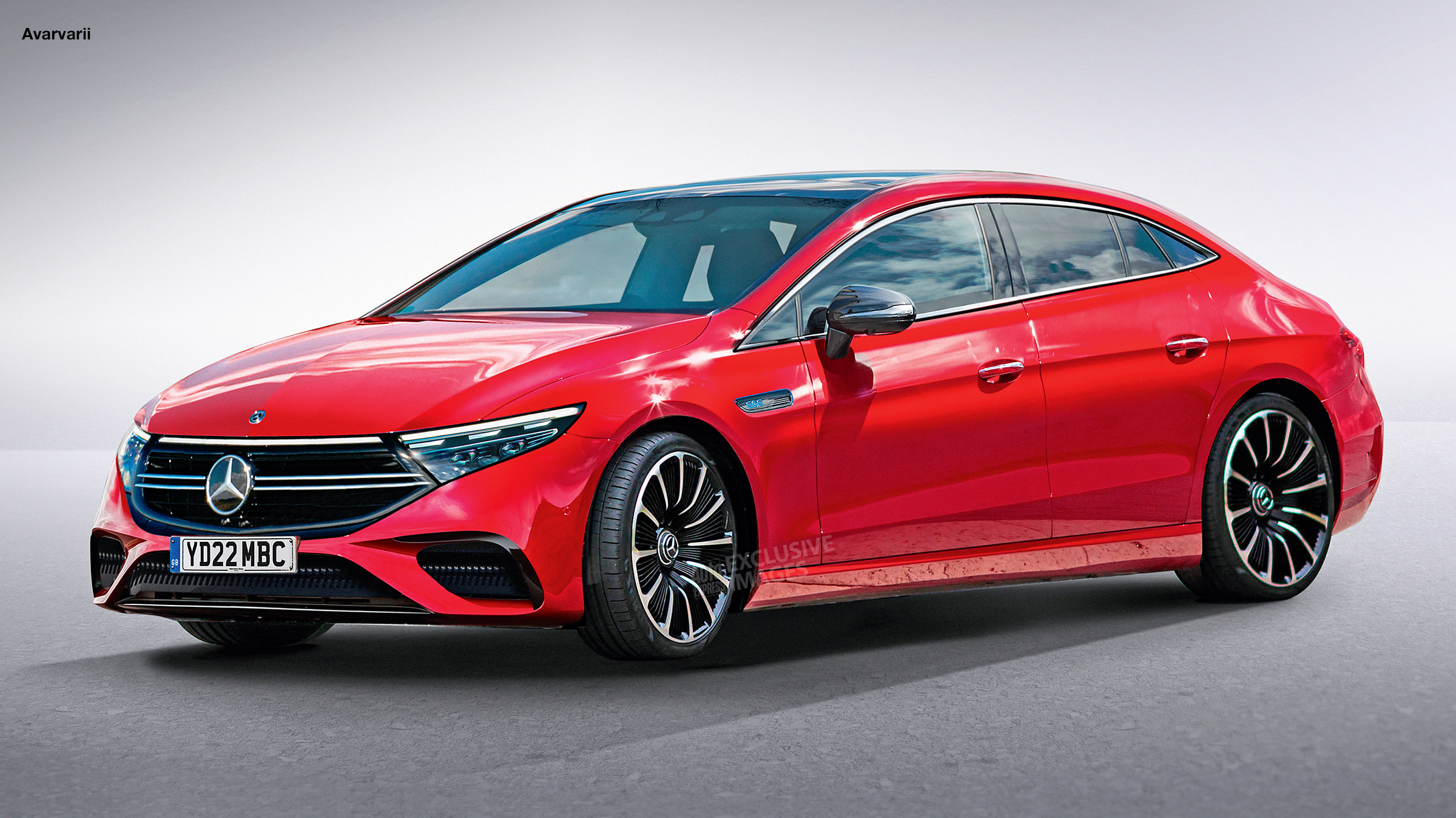Mercedes EQE - render front